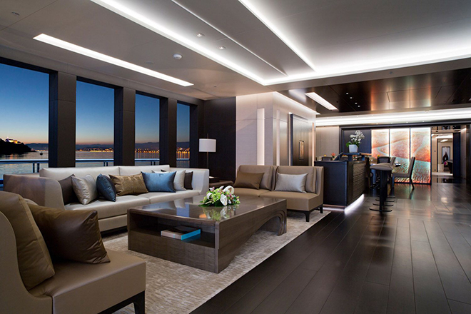 The outstanding interior design of the Mogambo Super Yacht 7