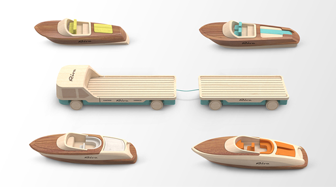 Riva yacht legends perpetuated in wooden toy boats 5