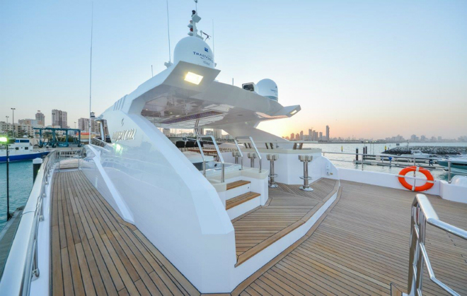 Superyacht Majesty 122 by Gulf Craft presented at Dubai Boat Show 2015 2