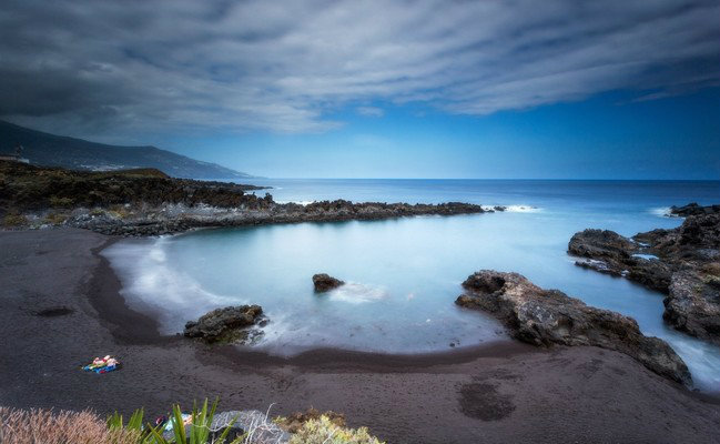 canary islands beaches with black sand