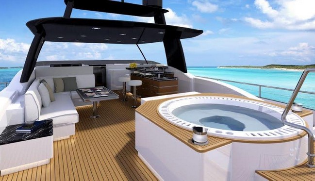 Discover the Sleek Interior Design of the Luxurious Horizon FD85 Yacht 8